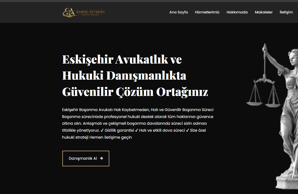 Avukatlar ve Hukuk Büroları İçin Web Tasarım